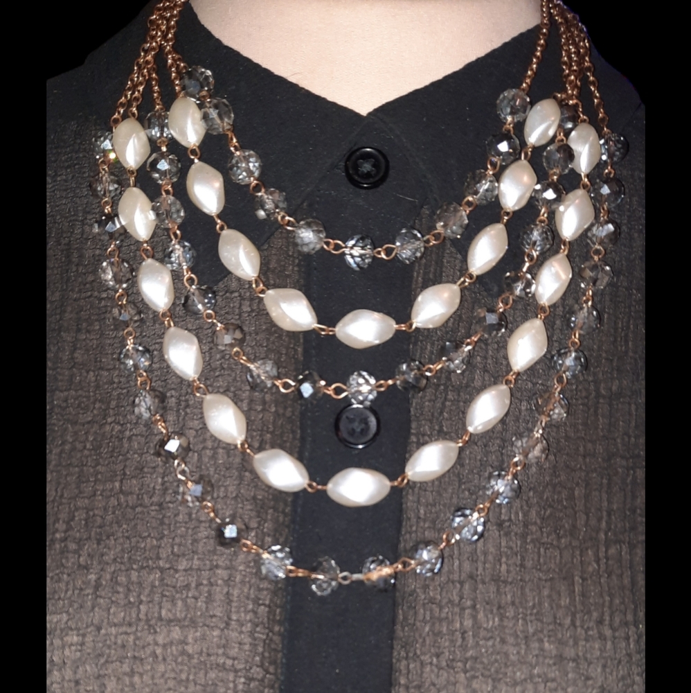 Sophia & Kate Necklace beaded multistrand